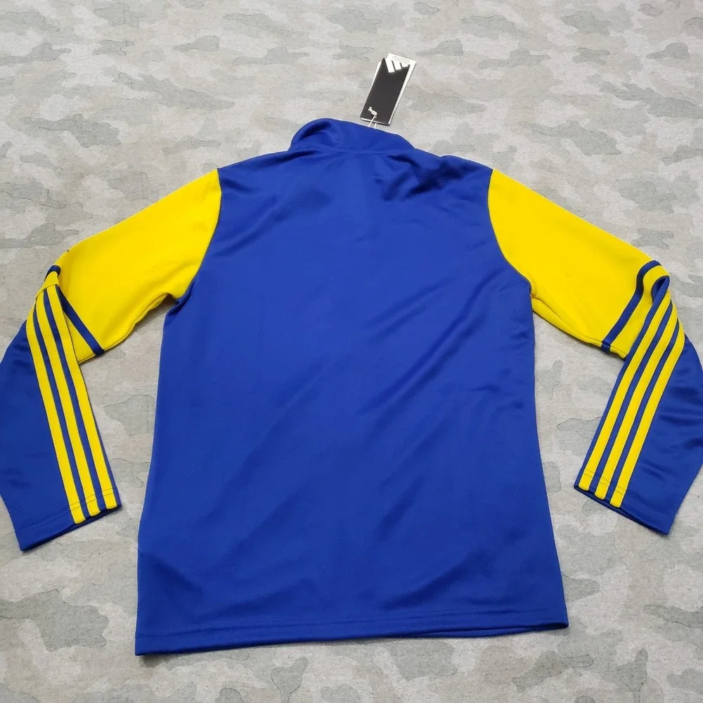 Adidas Windbreaker Track Jacket Youth 11-12Y Blue Full Zip Long‎ Sleeve